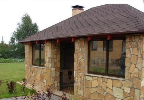 Плитняк златолит жёлтый для фасада 1,5-3 см купить в Белебее