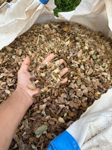 Златолит персиковый декоративная каменная крошка купить в Белебее